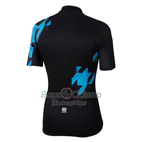 Sportful Ropa Ciclismo Culotte Corto 2017 Hombre Mangas Cortas Negro y Azul