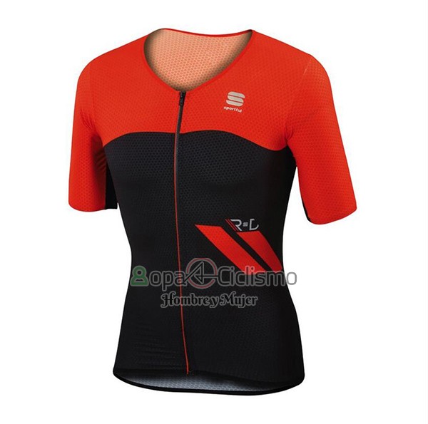 Sportful Ropa Ciclismo Culotte Corto 2017 Hombre Mangas Cortas Rojo y Negro
