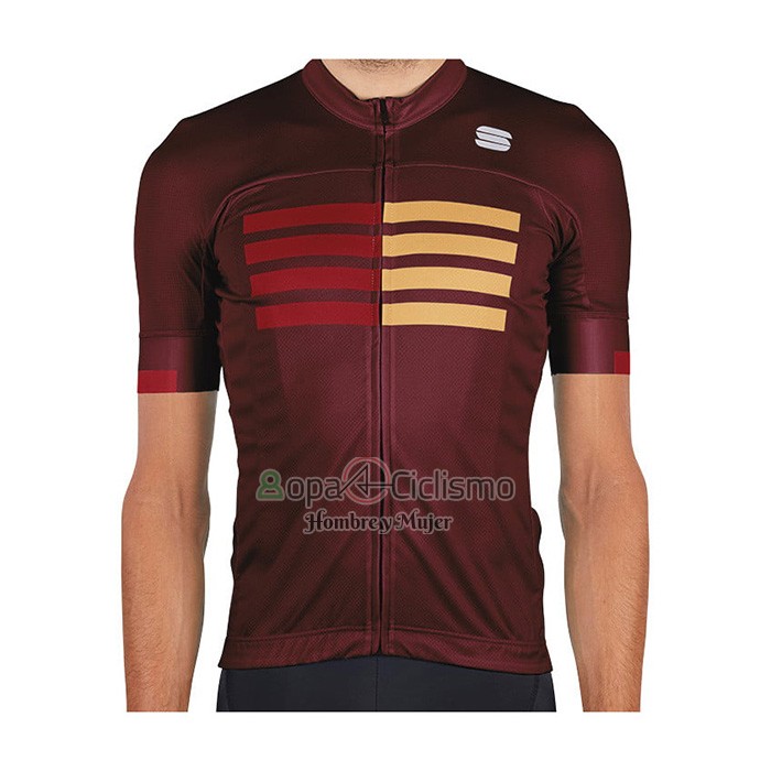 Sportful Ropa Ciclismo Culotte Corto 2021 Hombre Mangas Cortas APagado Rojo