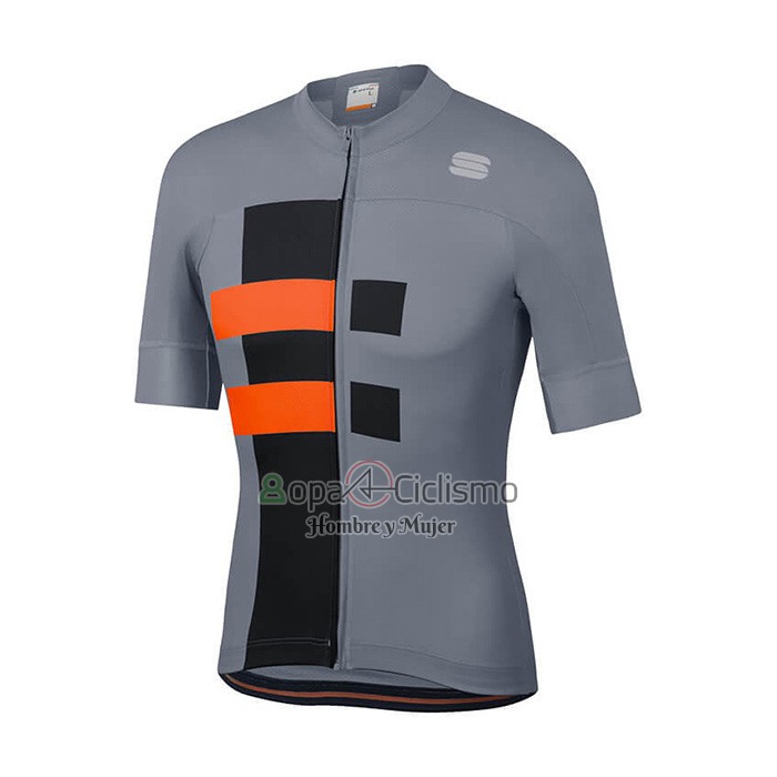 Sportful Ropa Ciclismo Culotte Corto 2021 Hombre Mangas Cortas Gris Naranja