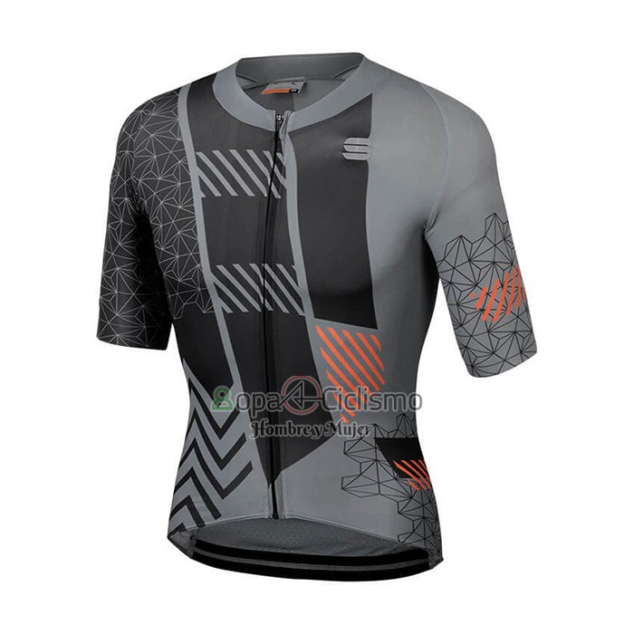 Sportful Ropa Ciclismo Culotte Corto 2021 Hombre Mangas Cortas Negro Gris Naranja