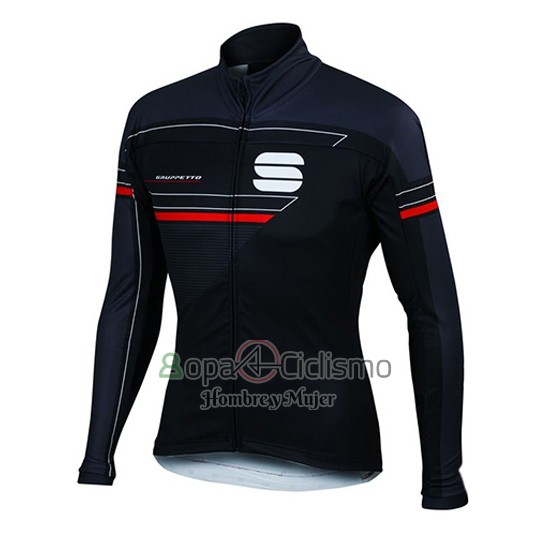 Sportful Ropa Ciclismo Culotte Largo 2016 Hombre Mangas Largas Azul y Negro
