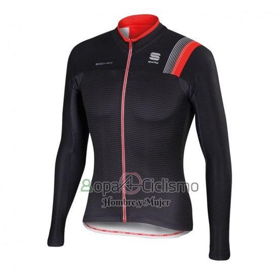 Sportful Ropa Ciclismo Culotte Largo 2016 Hombre Mangas Largas Negro