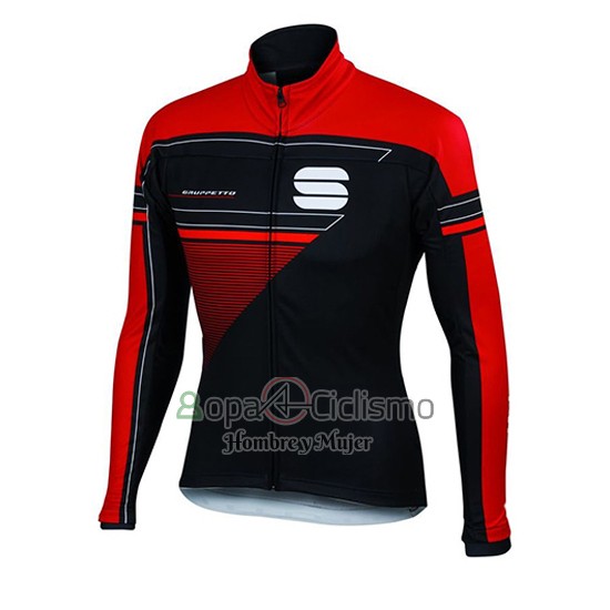 Sportful Ropa Ciclismo Culotte Largo 2016 Hombre Mangas Largas Rojo
