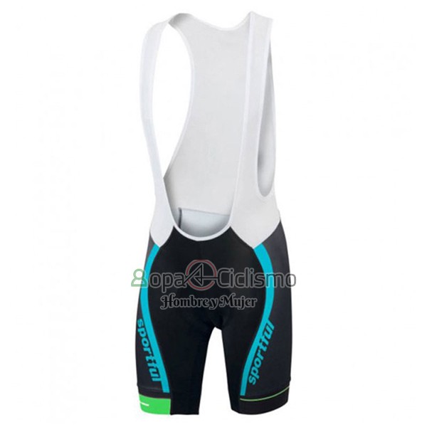 Sportful Sc Ropa Ciclismo Culotte Corto 2017 Hombre Mangas Cortas Azul Claro y Negro