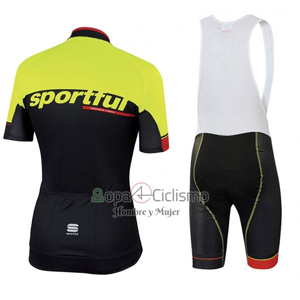 Sportful Sc Ropa Ciclismo Culotte Corto 2017 Hombre Mangas Cortas Negro y Verde