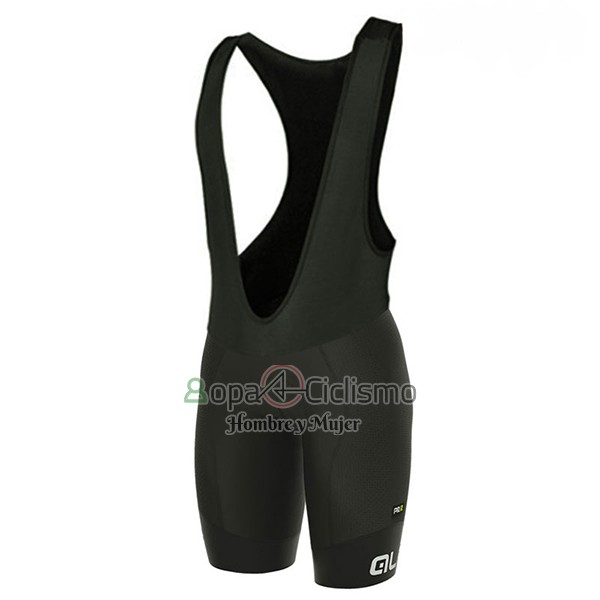 Ale Excel Bolas Ropa Ciclismo Culotte Corto 2017 Mujer Mangas Cortas Negro y AMarillo