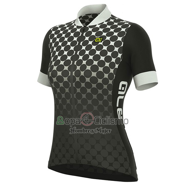 Ale Excel Bolas Ropa Ciclismo Culotte Corto 2017 Mujer Mangas Cortas Negro y Blanco