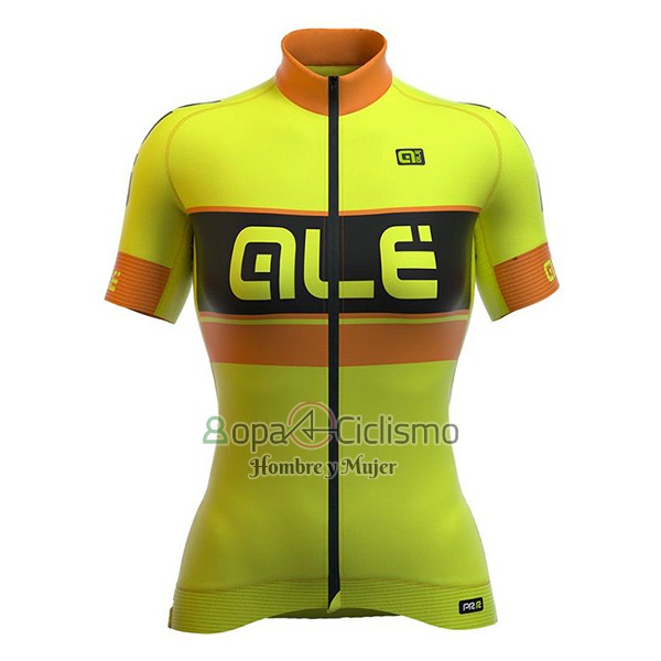 Ale Graphics Prr Bermuda Ropa Ciclismo Culotte Corto 2017 Mujer Mangas Cortas AMarillo