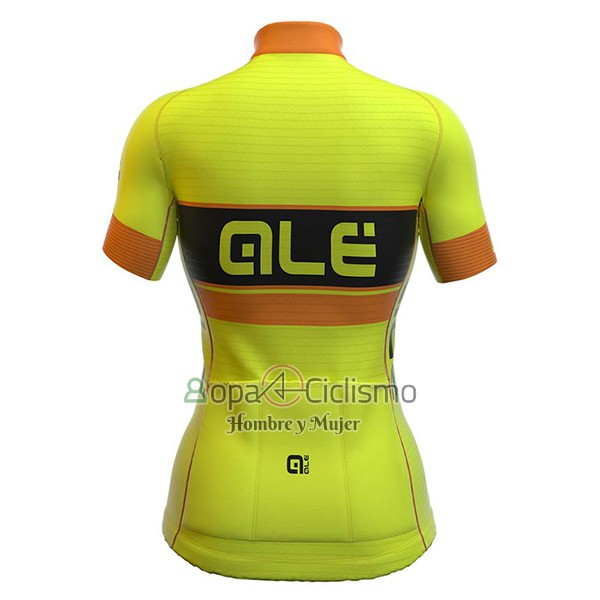 Ale Graphics Prr Bermuda Ropa Ciclismo Culotte Corto 2017 Mujer Mangas Cortas AMarillo