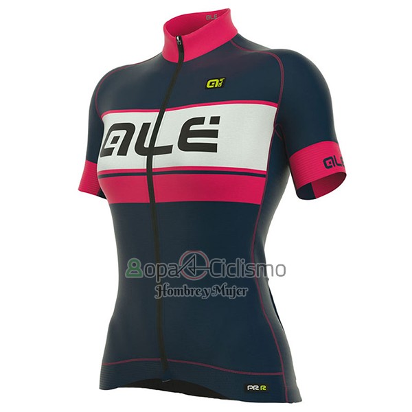 Ale Graphics Prr Bermuda Ropa Ciclismo Culotte Corto 2017 Mujer Mangas Cortas Rosa y APagado Azul