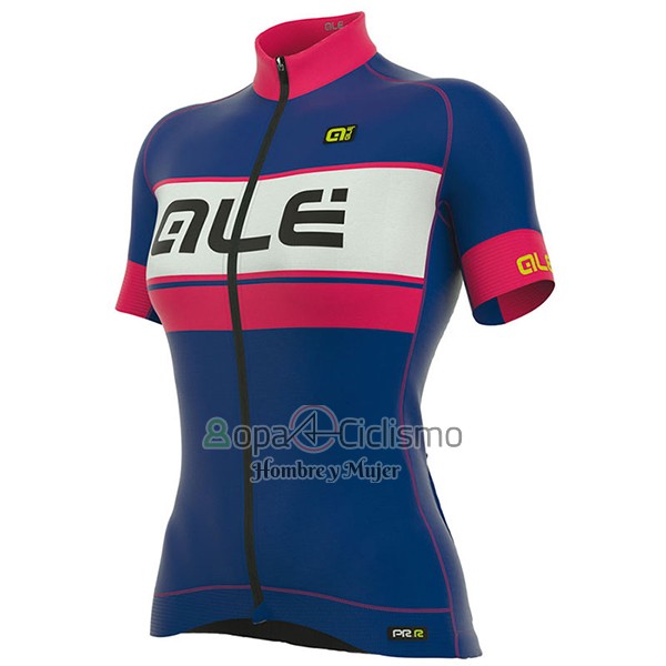 Ale Graphics Prr Bermuda Ropa Ciclismo Culotte Corto 2017 Mujer Mangas Cortas Rosa y Azul