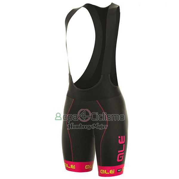Ale Graphics Prr Bermuda Ropa Ciclismo Culotte Corto 2017 Mujer Mangas Cortas Rosa y Negro