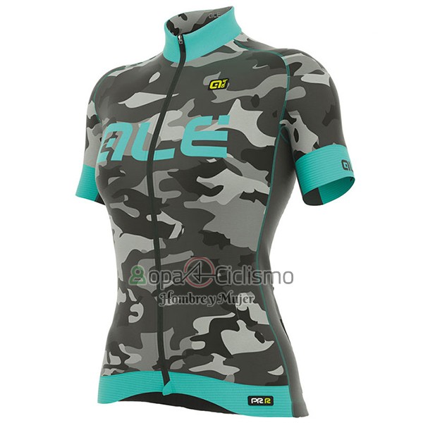Ale Graphics Prr Camo Ropa Ciclismo Culotte Corto 2017 Mujer Mangas Cortas Azul Claro