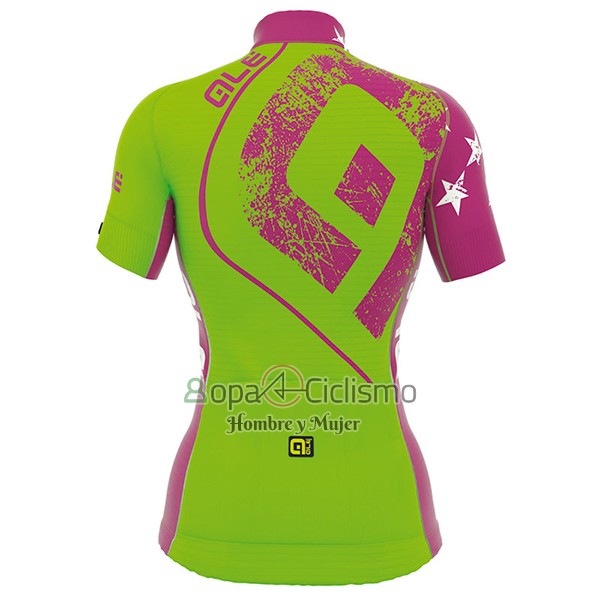 Ale Graphics Prr Star Ropa Ciclismo Culotte Corto 2017 Mujer Mangas Cortas Verde