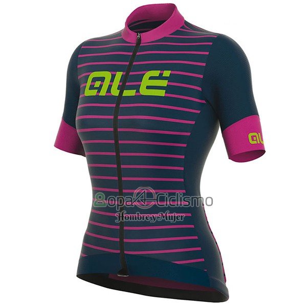 Ale R-ev1 Marina Ropa Ciclismo Culotte Corto 2017 Mujer Mangas Cortas Rosa y Negro