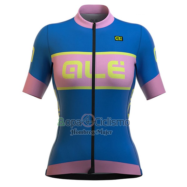 Ale R-ev1 Master Ropa Ciclismo Culotte Corto 2017 Mujer Mangas Cortas Azul