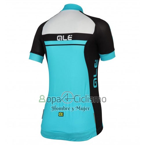 Ale Ropa Ciclismo Culotte Corto 2016 Mujer Mangas Cortas Azur y Negro