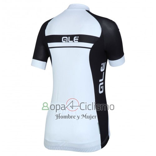 Ale Ropa Ciclismo Culotte Corto 2016 Mujer Mangas Cortas Negro y Blanco