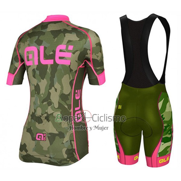 Ale Ropa Ciclismo Culotte Corto 2017 Mujer Mangas Cortas Camuflaje
