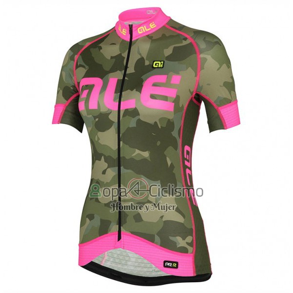 Ale Ropa Ciclismo Culotte Corto 2017 Mujer Mangas Cortas Camuflaje