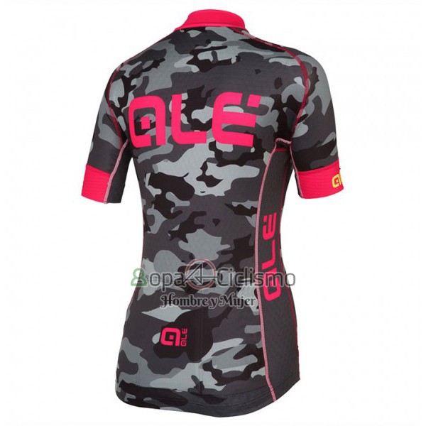 Ale Ropa Ciclismo Culotte Corto 2017 Mujer Mangas Cortas Camuflaje Rosa