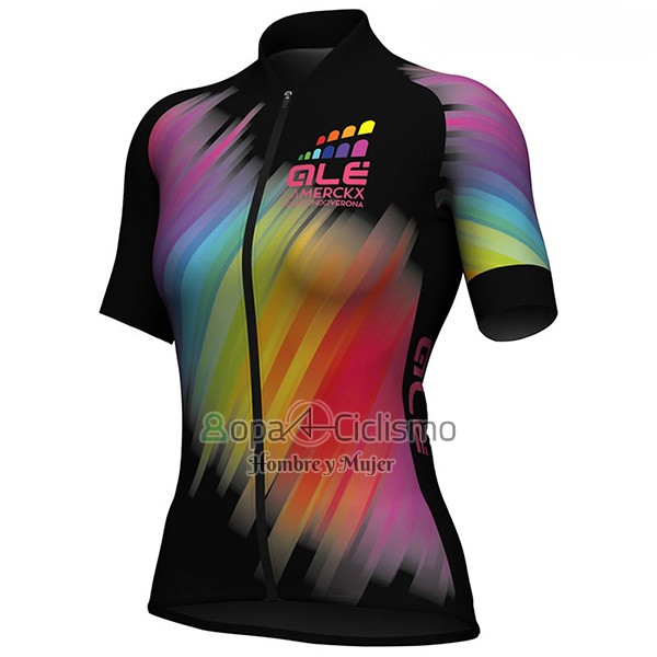 Ale Ropa Ciclismo Culotte Corto 2017 Mujer Mangas Cortas Negro