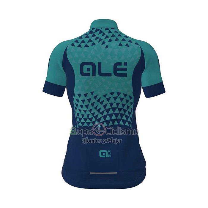 Ale Ropa Ciclismo Culotte Corto 2021 Mujer Mangas Cortas APagado Azul Verde