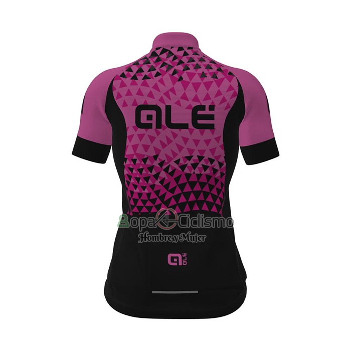 Ale Ropa Ciclismo Culotte Corto 2021 Mujer Mangas Cortas APagado Fucsia