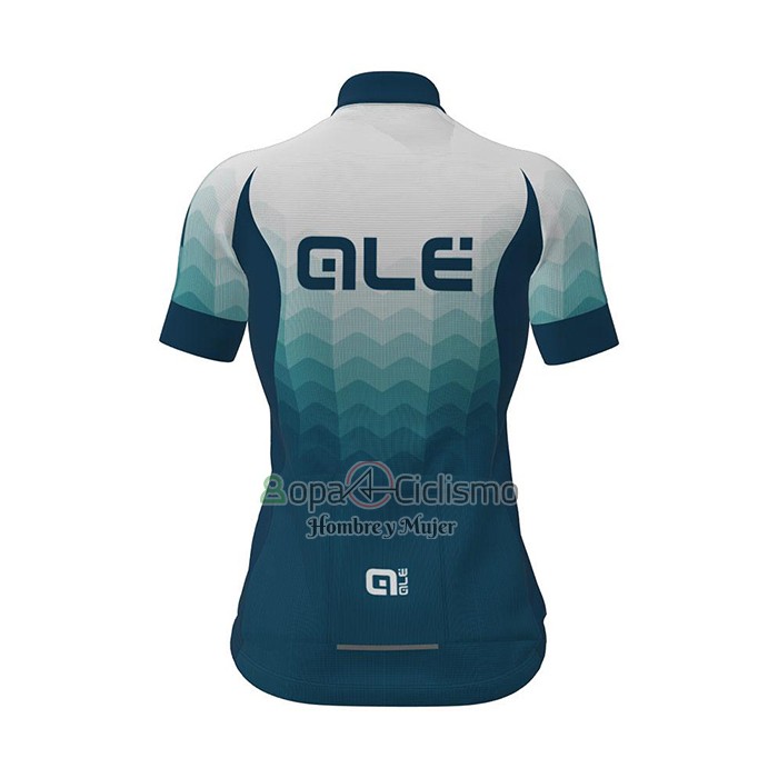 Ale Ropa Ciclismo Culotte Corto 2021 Mujer Mangas Cortas Blanco Verde