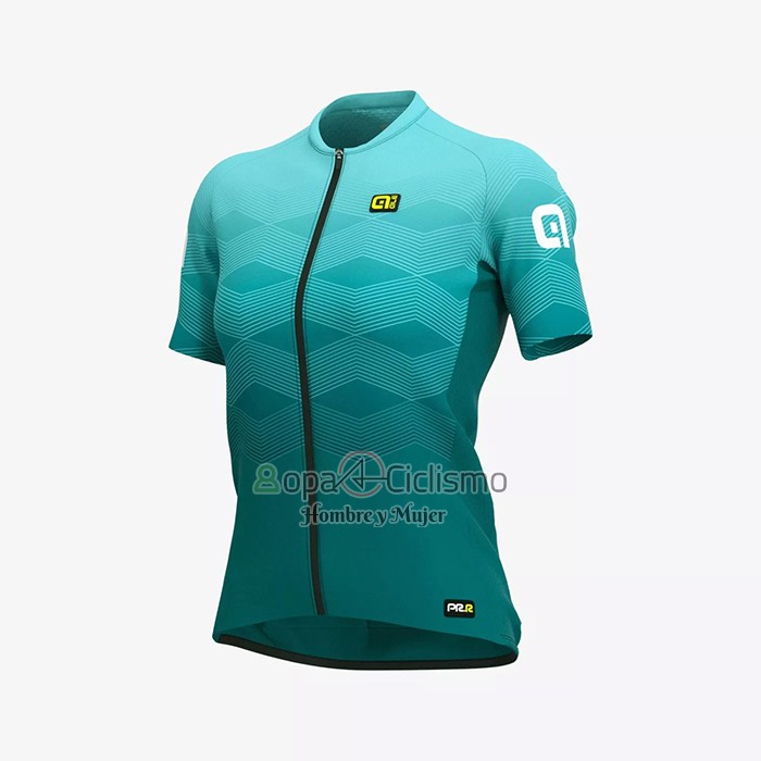 Ale Ropa Ciclismo Culotte Corto 2021 Mujer Mangas Cortas Luz Verde
