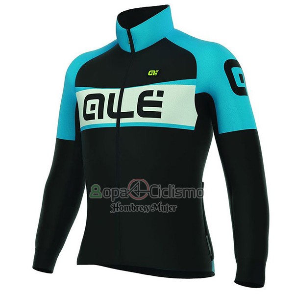 Ale Ropa Ciclismo Culotte Largo 2017 Mujer Mangas Largas Negro y Azul