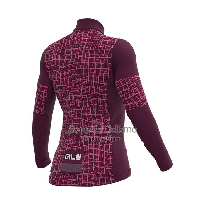 Ale Ropa Ciclismo Culotte Largo 2021 Mujer Mangas Largas Violeta