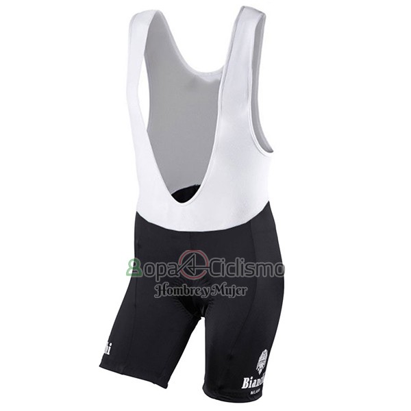 Bianchi Ropa Ciclismo Culotte Corto 2017 Mujer Mangas Cortas Negro y Blanco