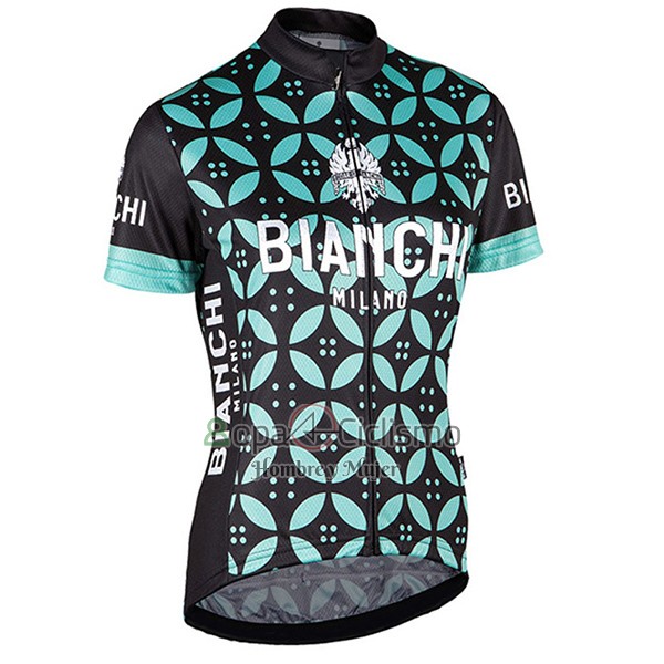 Bianchi Ropa Ciclismo Culotte Corto 2017 Mujer Mangas Cortas Verde