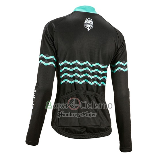 Bianchi Ropa Ciclismo Culotte Largo 2016 Mujer Mangas Largas Negro