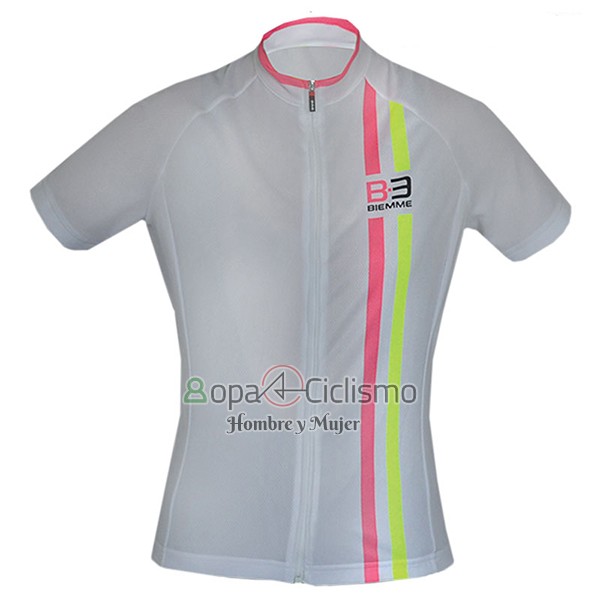 Biemme Ropa Ciclismo Culotte Corto 2017 Mujer Mangas Cortas Blanco