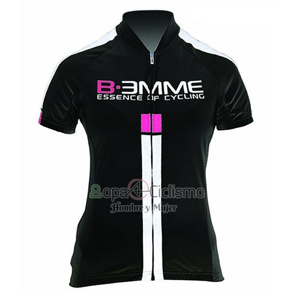 Biemme Ropa Ciclismo Culotte Corto 2017 Mujer Mangas Cortas Negro y Blanco