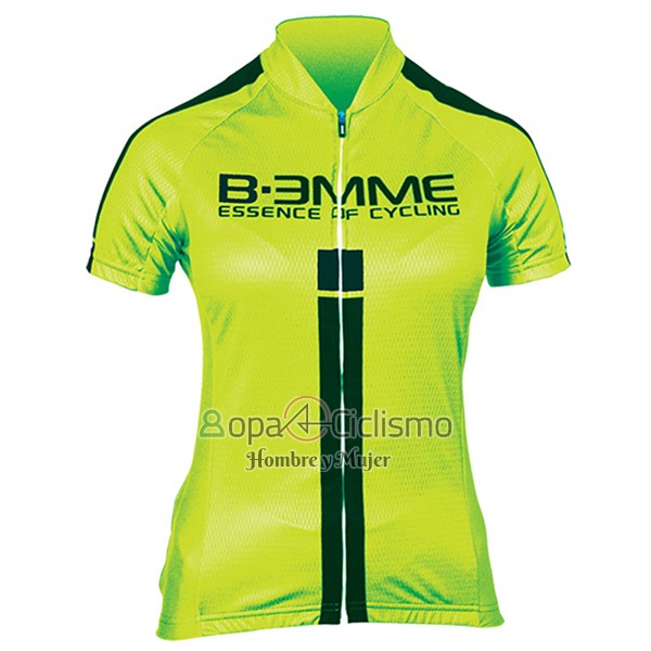 Biemme Ropa Ciclismo Culotte Corto 2017 Mujer Mangas Cortas Verde y Negro