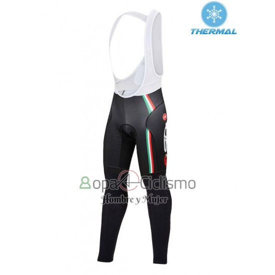 Castelli Ropa Ciclismo Culotte Largo 2016 Mujer Mangas Largas Profundo Negro