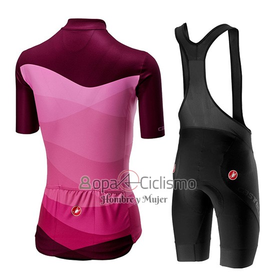 Castelli Tabula Ropa Ciclismo Culotte Corto 2019 Mujer Mangas Cortas Rosa
