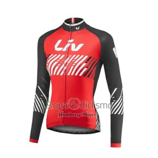 Liv Ropa Ciclismo Culotte Corto 2017 Mujer Mangas Cortas Rojo