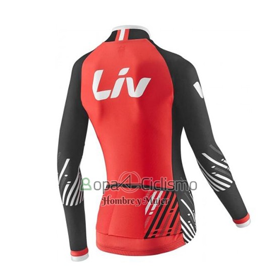 Liv Ropa Ciclismo Culotte Corto 2017 Mujer Mangas Cortas Rojo