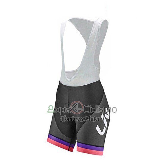 Liv Ropa Ciclismo Culotte Corto 2019 Mujer Mangas Cortas Negro Blanco Fucsia