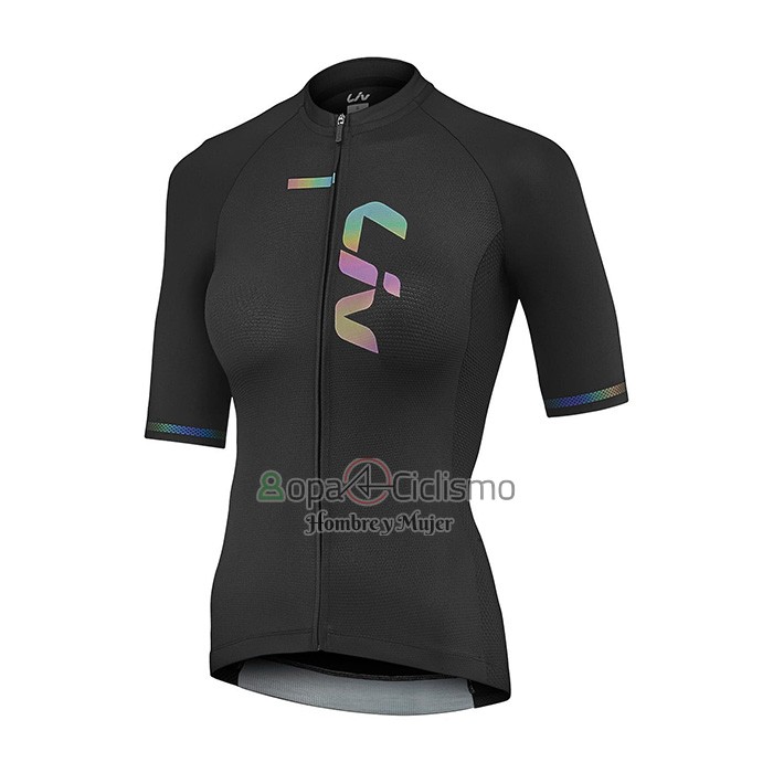 Liv Ropa Ciclismo Culotte Corto 2021 Mujer Mangas Cortas Negro