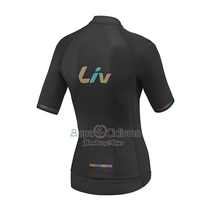 Liv Ropa Ciclismo Culotte Corto 2021 Mujer Mangas Cortas Negro