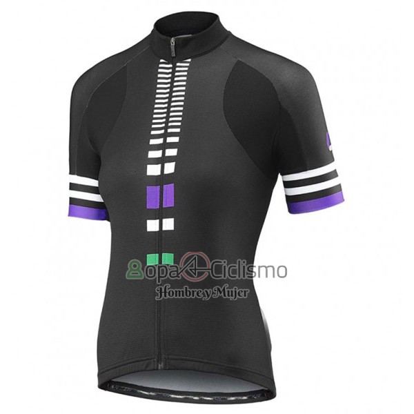 Liv Zebra Ropa Ciclismo Culotte Corto 2017 Mujer Mangas Cortas Negro