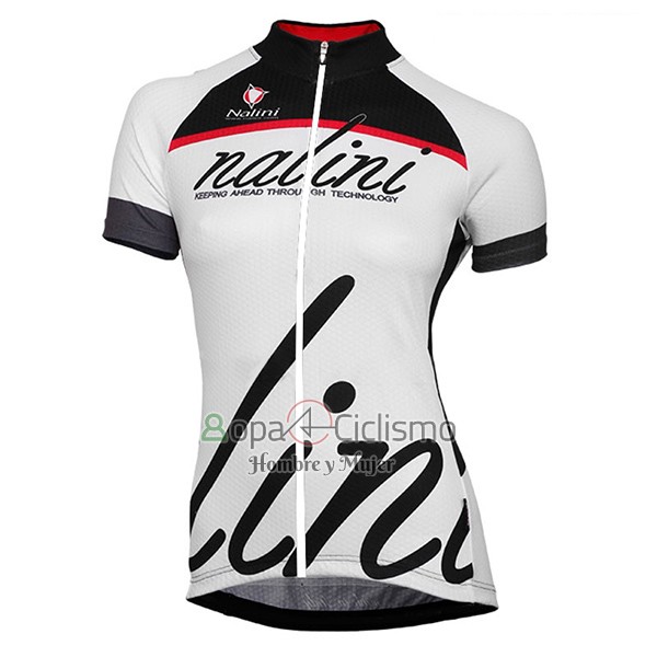 Nalini Classic Ropa Ciclismo Culotte Corto 2017 Mujer Mangas Cortas Blanco