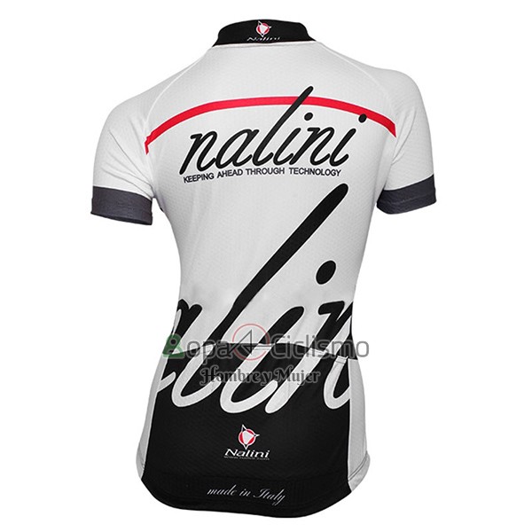 Nalini Classic Ropa Ciclismo Culotte Corto 2017 Mujer Mangas Cortas Blanco