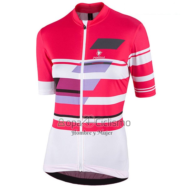 Nalini Dolomiti Ropa Ciclismo Culotte Corto 2017 Mujer Mangas Cortas Rojo